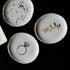 Sweet Water Decor Ring Dish Engagement - Ceramic Wedding Ring Dish for Bridal Shower - Ring Dishes for Women with White & Gold Speckled Decorative...