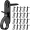 String Lights Hanger Hooks Stainless Steel, Outdoor Screw Hooks for Christmas Party Easy Release Wire and Fairy Led Lights, 40 Packs...