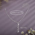 YERTTER Silver Sparkly Full Rhinestone Chain Choker Tassel Necklace Long Crystal Collar Necklace Luxury Diamond Statement Choker Necklace for Part...