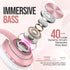 Wireless Bluetooth Headphones Over Ear, 80H Playtime, 3EQ Sound Modes, HiFi Stereo Headphones with Deep Bass, Foldable Bluetooth 5.3 Headphones fo...