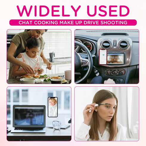 Sticky Phone Case Mount, Reusable Suction Cup Phone Case Holder Suction Phone Case Adhesive Phone Case Mount Mat Mobile Holder Accessory for Selfi...