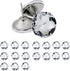 Mgoodoo 20PCS Crystal Diamond Upholstery Tacks, 30mm(1-3/16'') Decorative Furniture Pins Nails Studs for Tufted Headboard Bed Sofa Corkboard Home ...