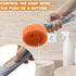 RIMAY Smile-Face Dish Wand Handle for Scrub Daddy Sponge - Soap Dispensing Cleaning Dishwand Scrub Handle Set with Holder (No Sponge Included)...