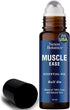 Muscle Ease Essential Oil Roll-On 10ml - 100% Pure Therapeutic Grade Blend for Sore Muscles, Aches & Pains - Roll On Application - Perfect for Ath...