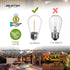 Jslinter S14 1W Outdoor String Lights Bulbs LED, Shatterproof & Waterproof, 2200K Warm White, 11W Equivalent, E26 Base, Edison Vintage Style Repla...