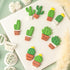Cactus Polymer Clay Cutters Set Plant Clay Cutters Earrings Jewelry Making Supplies 10 Shapes Potted Plant Clay Earrings Cutters DIY Handmade Keyc...