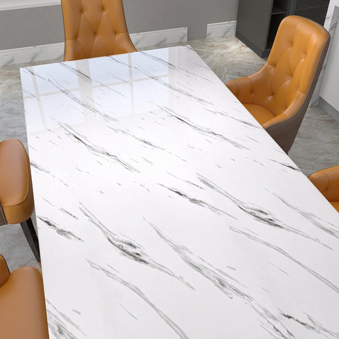 practicalWs White Marble Contact Paper Peel and Stick for Countertops 17.7inch×118.1inch Self Adhesive Removable Waterproof Wallpaper for Cabinet ...