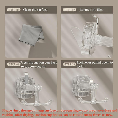 Hanging Utensil Holder Hooks Kitchen Utensil Hanger Wall Mount 360° Rotating Folding Hook Strong suction cup hook Utensil Rack with 6 Hooks for Ki...