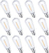 12Pack E17 LED Bulbs ST40 Replacement Light Bulbs, 0.6Watt Per Bulb, Waterproof Shatterproof Dimmable LED Replacement Bulbs for Indoor Outdoor Pat...