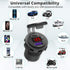 12V USB C Car Charger Socket, Ouffun Dual PD & QC 3.0 Ports 12V USB Car Outlet Adapter with Button Switch, lPhone Fast Charger with 23.7 Inches Wi...