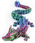 3D Printed Dragon Egg Toy 12" Crystal Articulated Dragon with Eyes Decor Collectible...