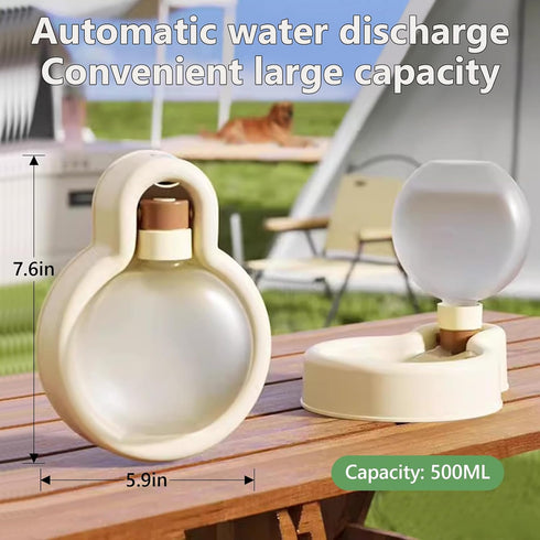 Dog Water Bottle, Lightweight, Wide Caliber, Leak Proof Portable Water Dispenser, Suitable for pet Outdoor Walks, Hiking, Travel, Food Grade Plast...