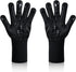 BBQ Gloves, Heat Resistant Grilling Gloves, Non-Slip Oven Gloves, Grill Mitts for Outdoor Grill, Long Kitchen Gloves for Barbecue, Cooking, Baking...