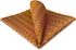 S&W SHLAX&WING Pocket Squares for Men Orange with Blue White Dots Color Edge for Suit...