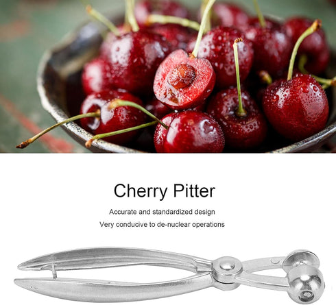 Cherry Pitter Aluminum Alloy Olive Stone Remover Hand Removing Tool Kitchen Appliances Quality Finish Fruit Vegetable Corers Pitters...