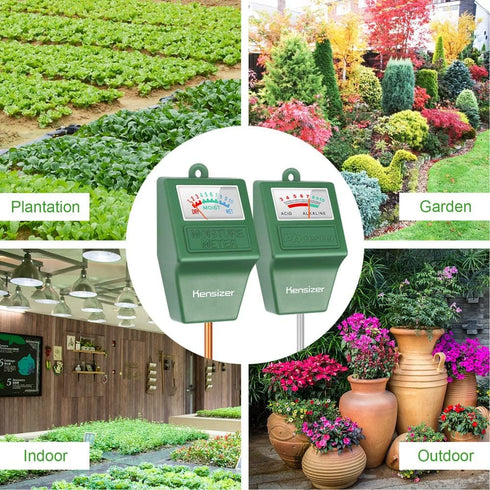 Kensizer Soil Tester, Soil Moisture/pH Meter, Gardening Farm Lawn Test Kit Tool, Digital Plant Probe, Water Hydrometer for Indoor Outdoor, No Batt...