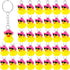 36 Pcs Duck Keychain Bulk Cowboy Cowgirl Duck Party Favors Resin Tiny Duck Keychain with Cowboy Hat Sunglasses Charms Pendant for Kids Gift Hallow...