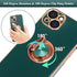 Design for iPhone 13 Case, Built-in 360° Rotatable Ring Holder Magnetic Kickstand Soft Silicone Ultra Slim Edge Plating Protective Cover 2021 6.1 ...