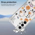 Halloween Case for Samsung Galaxy S24 Pumpkin, Ghost Cat Designed Soft Slim Fit TPU Anti-Scratch Shockproof Protective Mobile Cover Clear Phone Ca...