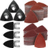 156Pcs Oscillating Tool Sanding Pad Kit, 3Pcs Triangle Sanding Pads and 3Pcs Finger Sanding Pad, 150Pcs Sandpaper, for Wood/Plaster Polish Sanding...