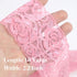 Pink Elastic Lace Trim Floral Stretch Lace Ribbon for Sewing Crafts Decorating...