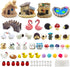 Dracarys Selected 50 Pcs Fairy Garden Accessories, Fairy Garden Kit, Fairy Garden Animals, Miniature Figurines, Micro Landscape Ornaments Kit, Mul...