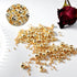 50pcs 14K Gold Beads,Seamless Gold Round Beads,Brass Loose Beads,Spacer Beads That Do Not Fade Easily,Gold Beads for Bracelet Necklace Making (8MM...