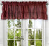 Ellis Curtain Stacey Sheer 56-by-30 Inch Tailored Tier Pair Curtains, Merlot, 56x30...