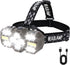 Headlamp Rechargeable, 14 LED 22000 High Lumen Super Bright Head Lamp with Red Light, Waterproof Lightweight Head Light, 8+2 Modes Forehead Head F...