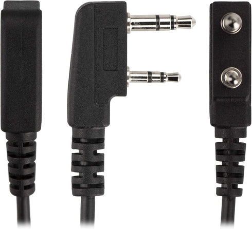 Arrowmax ACDM1-K2 M1 to K1 Adapter Cable Connector Compatible with BaoFeng BTECH UV-5R UV-5RA UV-5RE UV-5R3 BF-F8HP UV-82HP Kenwood 2-PIN Radios N...