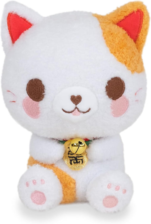 Cuddle Barn PlushGoals - Mina The Maneki Neko Soft Kawaii Cute Cat Plush Toy, 6 inches...
