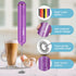 Handheld Milk Frother, Battery Operated Electric Foam Maker and Mixer for Drinks (Blue)...