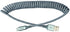 Ventev - Chargesync Helix Cable 14" (Expandable) USB A to USB C, Cloth Covered, Braided Cable, Flexible Elastic Recoil Design, Fast Charging | Com...
