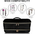 Double-Layer Portable Waterproof Travel Carrying Case for Shark Flexstyle Styler/Hair Dryer/Dyson Airwrap and Hair Styler Attachments, Bag Only (B...