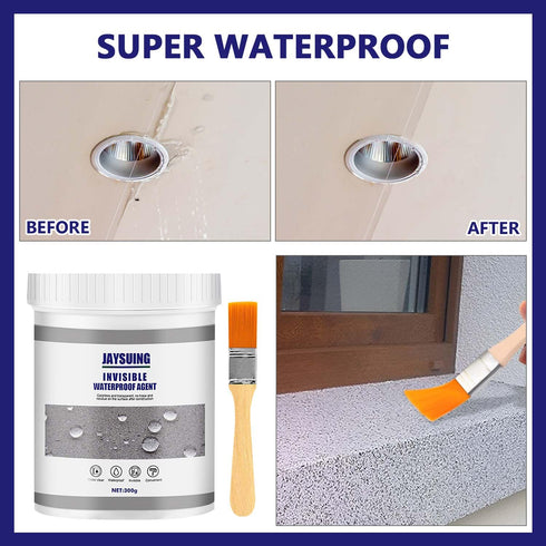 Invisible Waterproof Agent, Waterproof Insulation Sealant, Super Strong Adhesive Invisible Leak Sealing Adhesive, Used for Bathroom, Kitchen, and ...