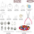XKCWXY 755Pcs Beading Hoop Earrings for Jewelry Making,with Earring Finding Teardrop Round Beading Hoop,Earring Hooks and Backs,Jump Rings, Silver...