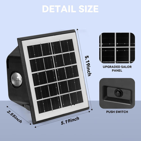 Solar Outdoor Lights Waterproof - Solar Wall Lights Outdoor,Dusk to Down Lighting for Wall,Fence,Farm,Yard,Deck,Garden,Patio Warm Light Solar Ligh...