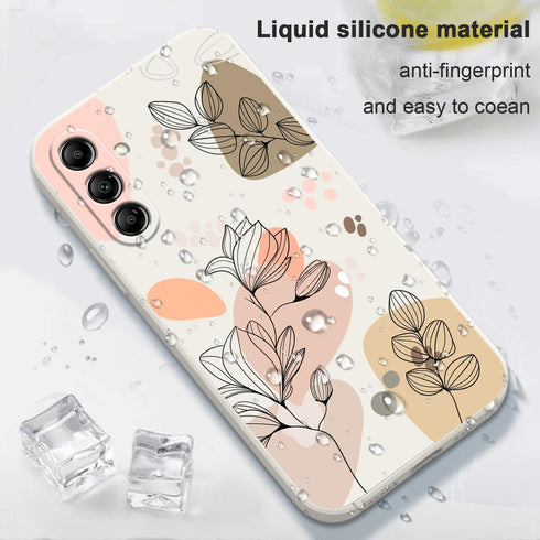 for Samsung Galaxy A25 5G Case Silicone Soft Anti Scratch Microfiber Lining Case for Samsung A25 5G Stylish Phone Cover 6.5 Inch-Morandi White...