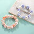 Firstmeet 30pcs Tiny Satin Luster ABS Beads Twisted Loose Spacer Beads for Jewelry Making Bracelets Earrings Necklaces DIY Crafts(DIY-1032-Light O...
