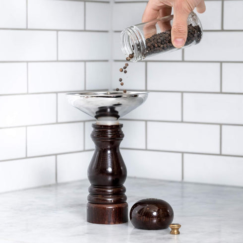 AllSpice Spice Funnel Metal Stainless Steel 18/8 (1" Bottom)...