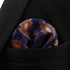 SHLAX&WING Paisley Navy Blue Orange Yellow Handkerchief Mens Ties Silk...