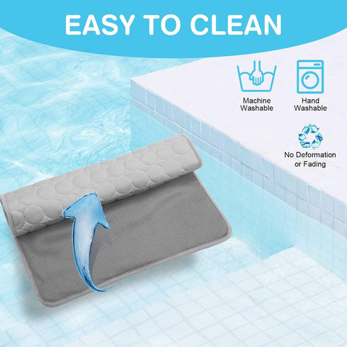 Pet Cooling Bed Mats Dog Cooling Mat Washable Comfort Breathable for Dogs and Cats Indoor Outdoor, Keep Cool Ice Silk Sleeping Mat for Summer Hot ...