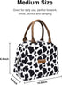 Insulated Lunch Bag Reusable Lunch Box Lunch Cooler Tote Bag for Women Men Adults Work Picnic (Cow Print)...