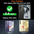 Cover for Samsung Galaxy S24 Ultra Case, Non-Yellowing Hard PC Back, Slim Thin Soft Edge Shockproof Phone Case Accessories for S24 Ultra, Clear...