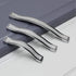 6-Pack 5" Hole Cente Modern Minimalist Cabinet Door Handle Silver Frosted Handle Crystal Diamond Handle Small Furniture Hardware Handle (6,Screwho...