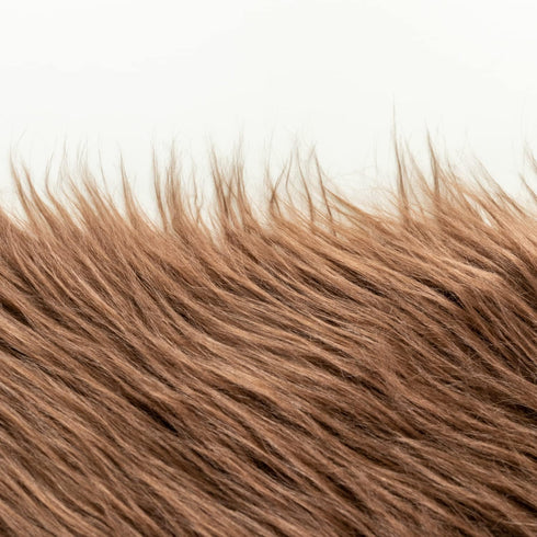 Faux Fur Fabric for Crafts, Gnomes, Animal Costumes, Cushions, Decorations Brown 10x10in...