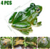 4 PCS Miniature Frog Statue, Outdoor Garden Frog Figurines Decoration, Mini Cute Frog Figures for Patio Yard Micro Landscape Fairy Garden Ornament...