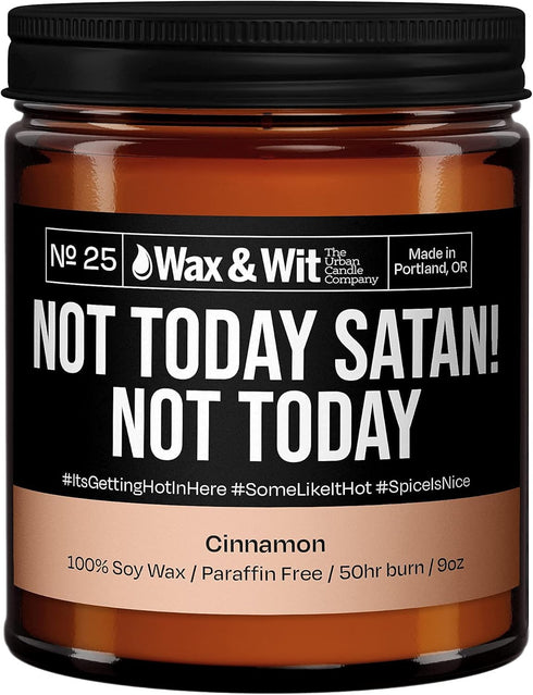 Wax & Wit Funny Soy Candle Gift for Women - Humorous, Aromatherapy Soy Wax Candle, Ideal for Housewarming, Coworker, Birthday – Cinnamon - 9oz...