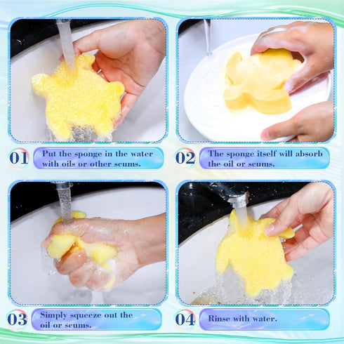 Boao 16 Pieces Oil Absorbing Sponge for Hot Tub Swimming Pool and Spa (Multicolor)...