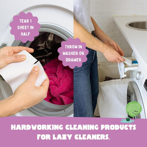 Probiotic Laundry Sheets | 64 loads | Cherry Blossom Scented Washing Sheets | Travel Washing Detergent | Eco Laundry Detergent Sheets...